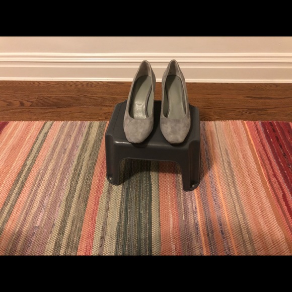 Dove gray leather Maryam Nassir Zadeh sz 38.5 heel - Picture 2 of 5